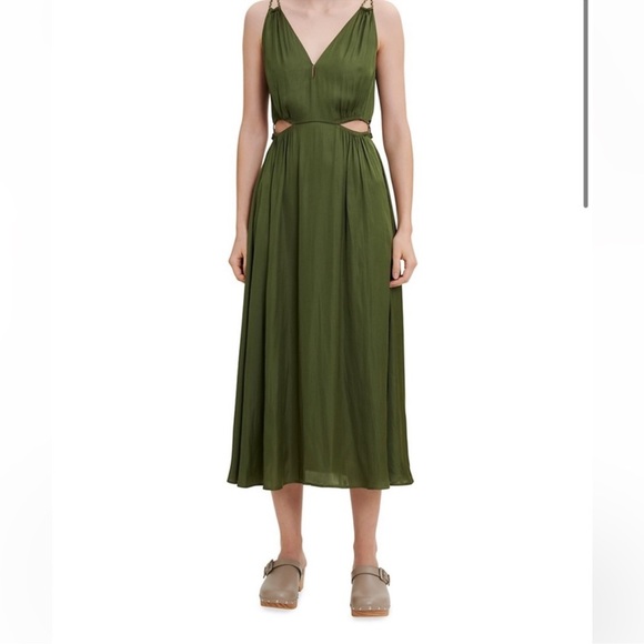 Maje cut-out V-neck maxi dress - Picture 2 of 13